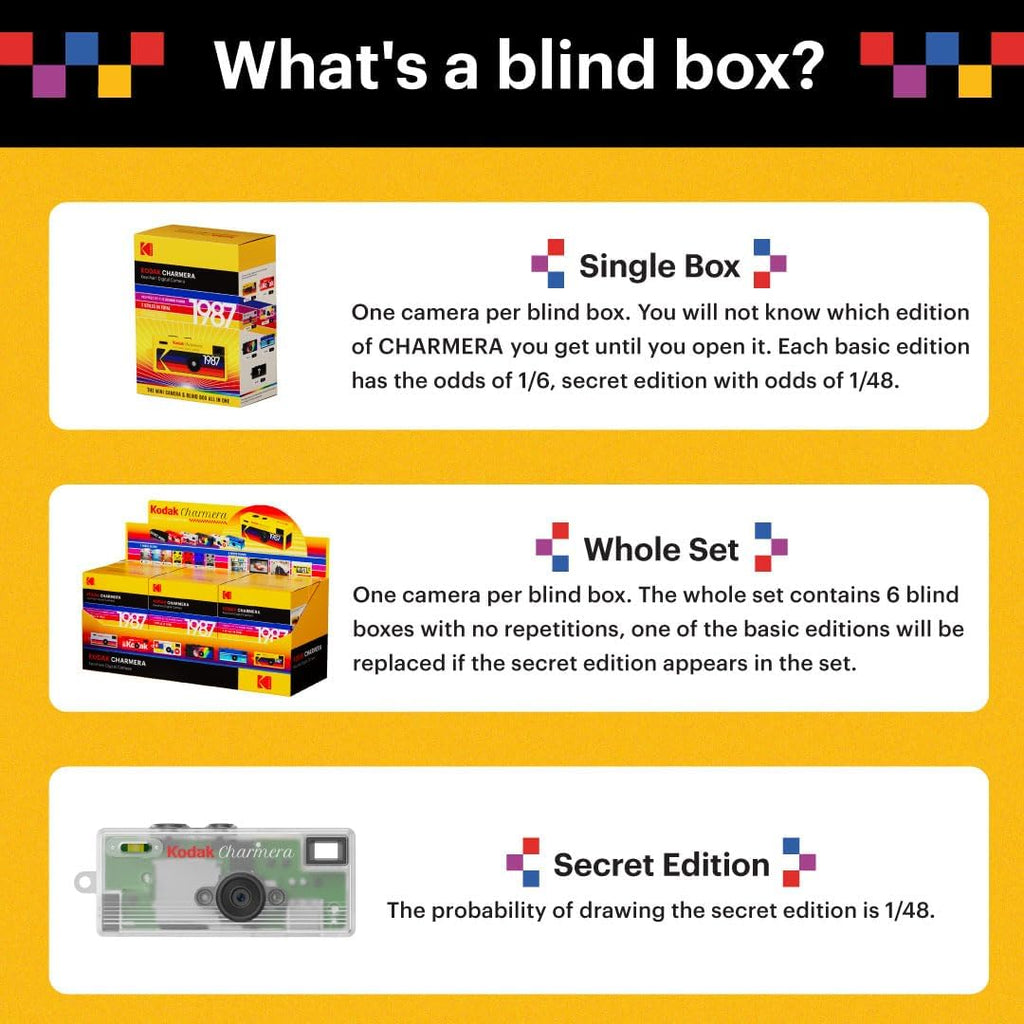 KODAK Charmera keychain digital camera (Mystery Box)(1pc)